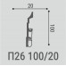 Плинтус напольный Bello Deco П26 100-20