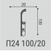 Плинтус напольный Bello Deco П24 100-20